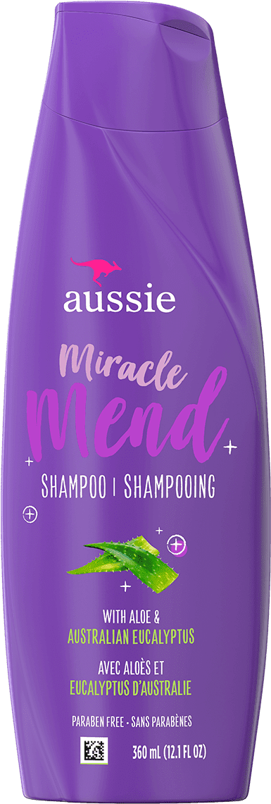 Aussie Miracle Mend Shampoo Bottle PNG