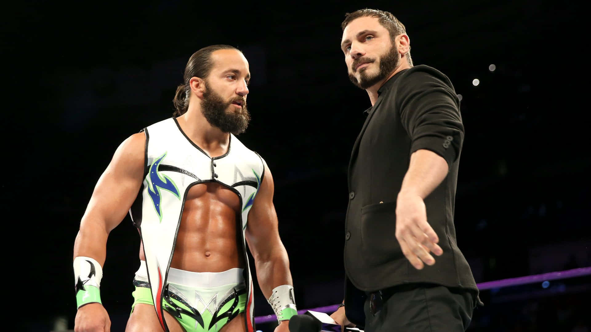 Austin Aries And Tony Nese In WWE Wallpaper