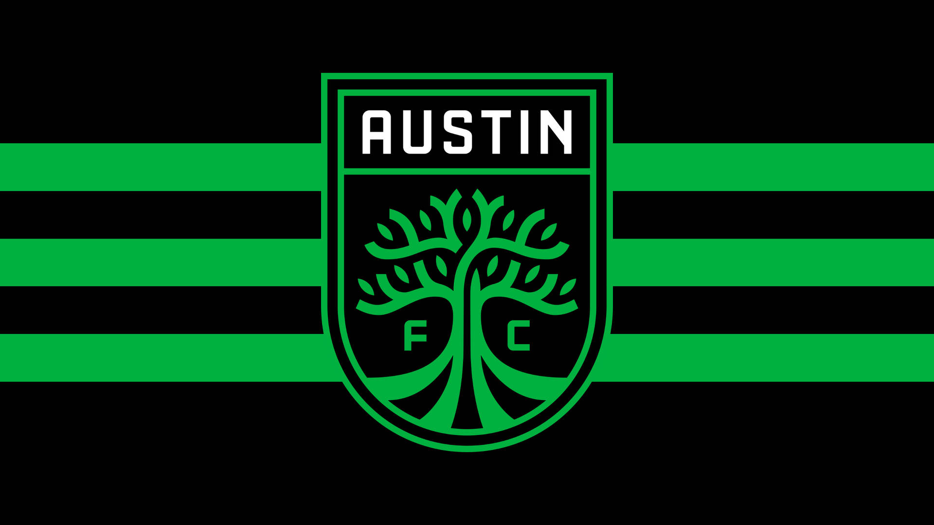 Diseñoverde Del Logotipo Del Club De Fútbol Austin Fc. Fondo de pantalla