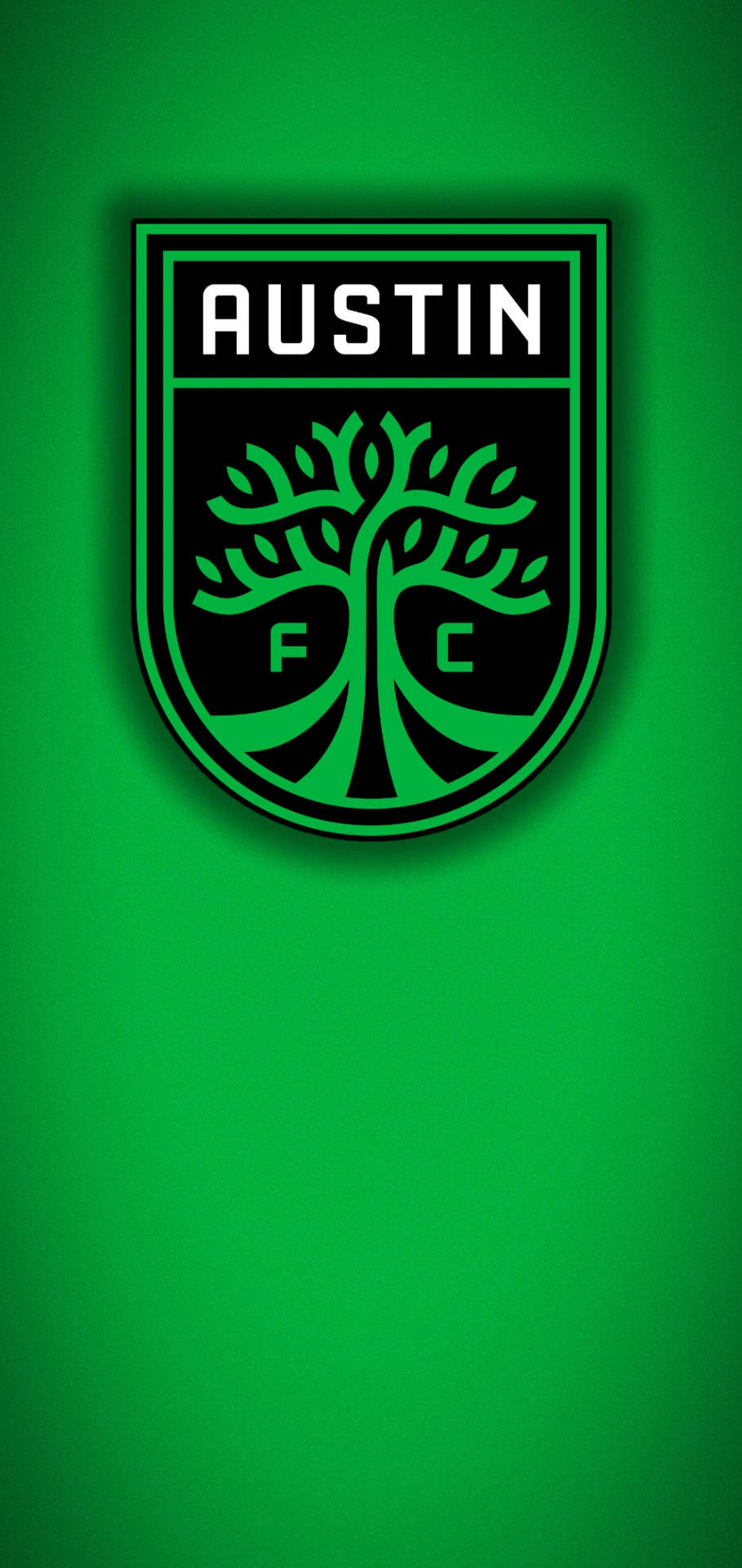 Austin Fc Soccer League Green Logo Wallpaper