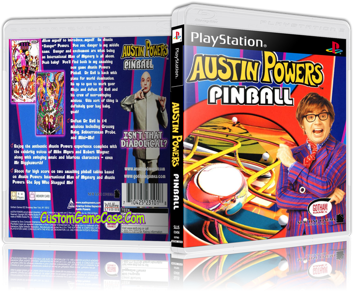 Austin Powers Pinball Play Station Game PNG