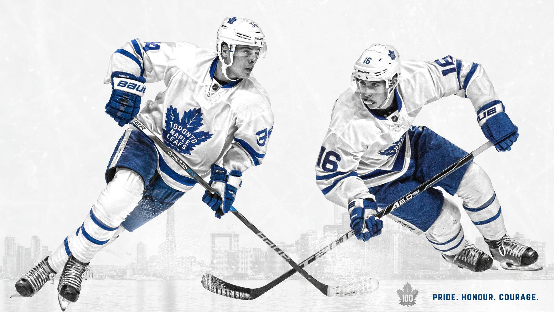 Austonmatthews Mitch Marner. (there Is No Need For Translation As These Are Proper Names And They Remain The Same In German.) Wallpaper
