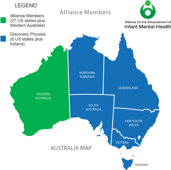 Australia Alliance Members Map PNG