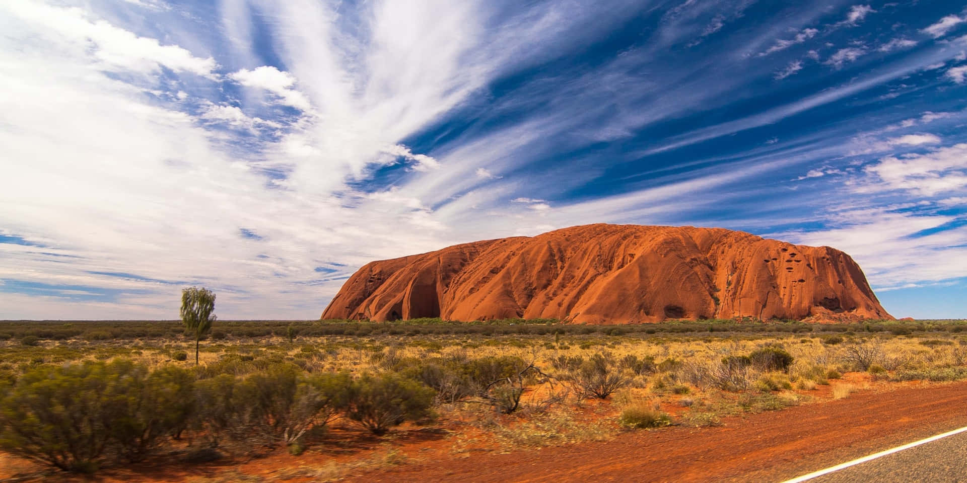 Spektakuläroutback-landskap I Australien.