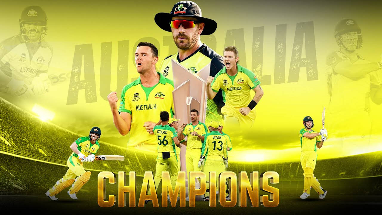 Australia Cricket Champions Trophy Poster