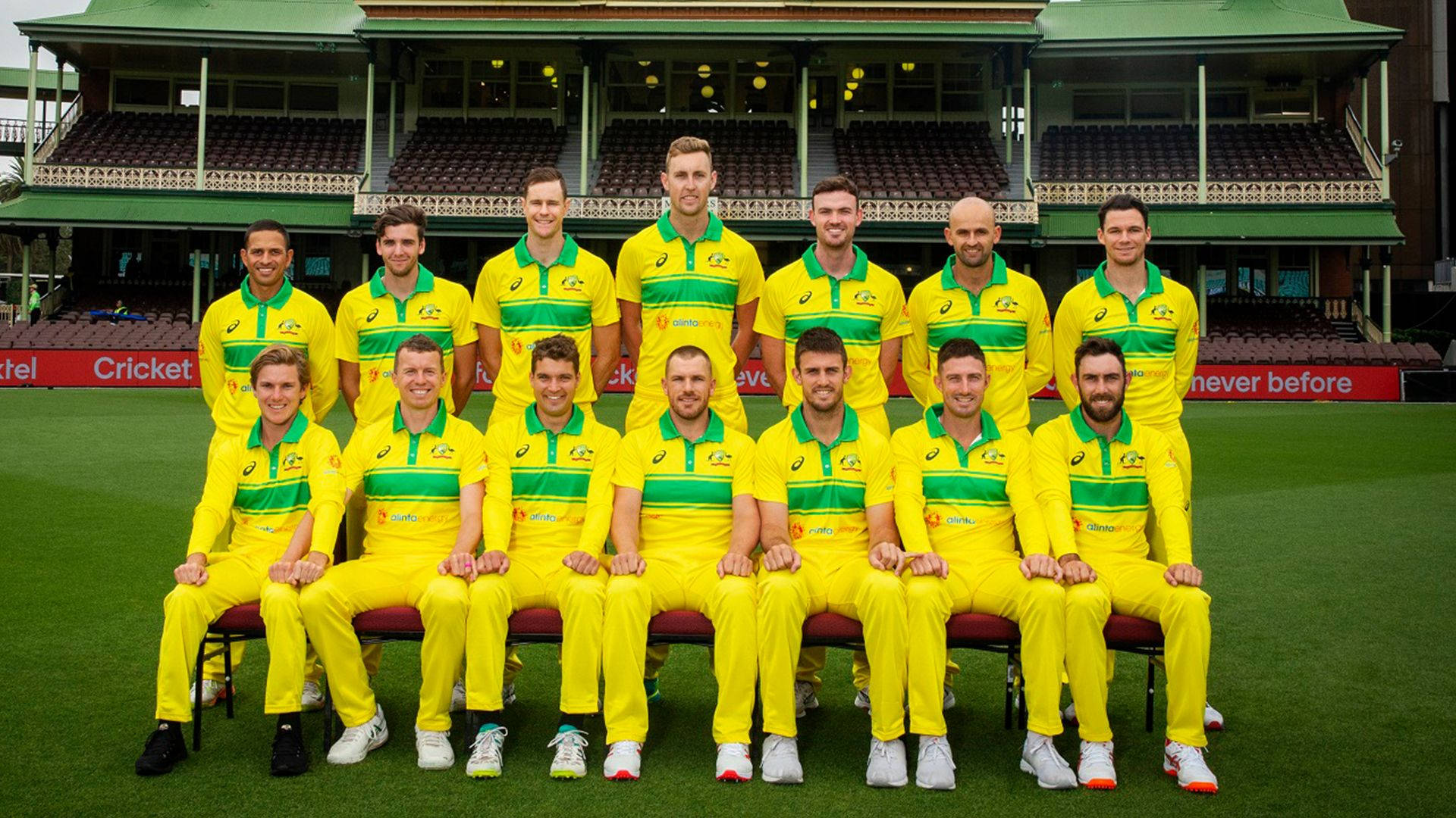 Australia Cricket Team Photograph In Field