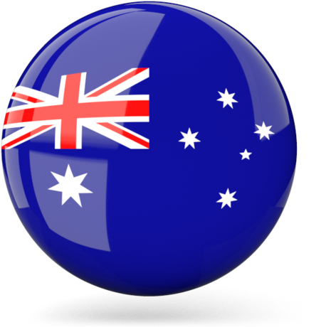 Australia Flag Sphere Graphic PNG