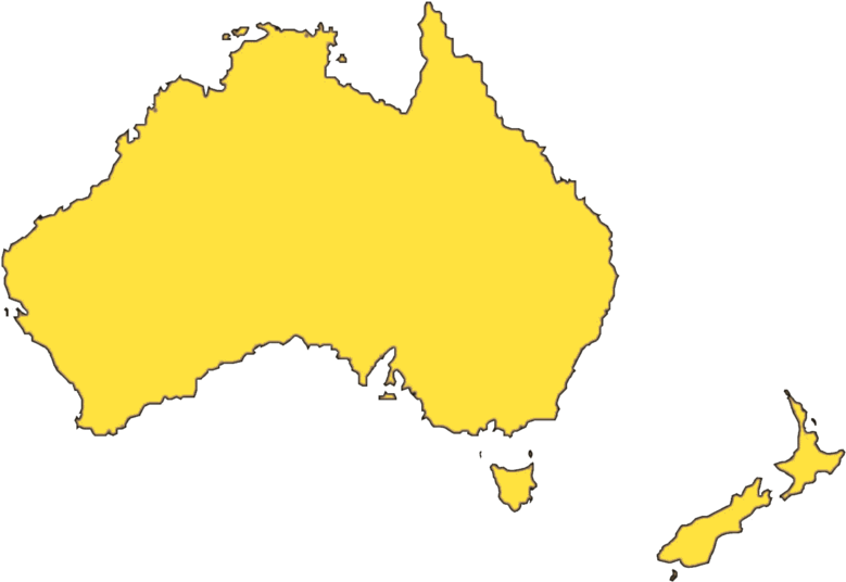 Australia Map Silhouette PNG