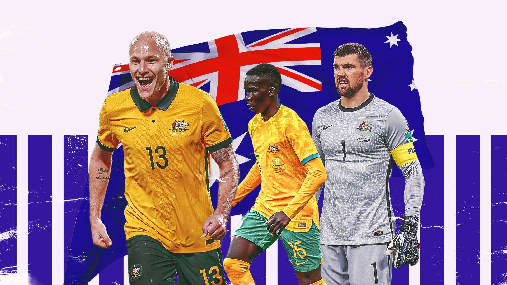 Australia National Football Team Illustration Design