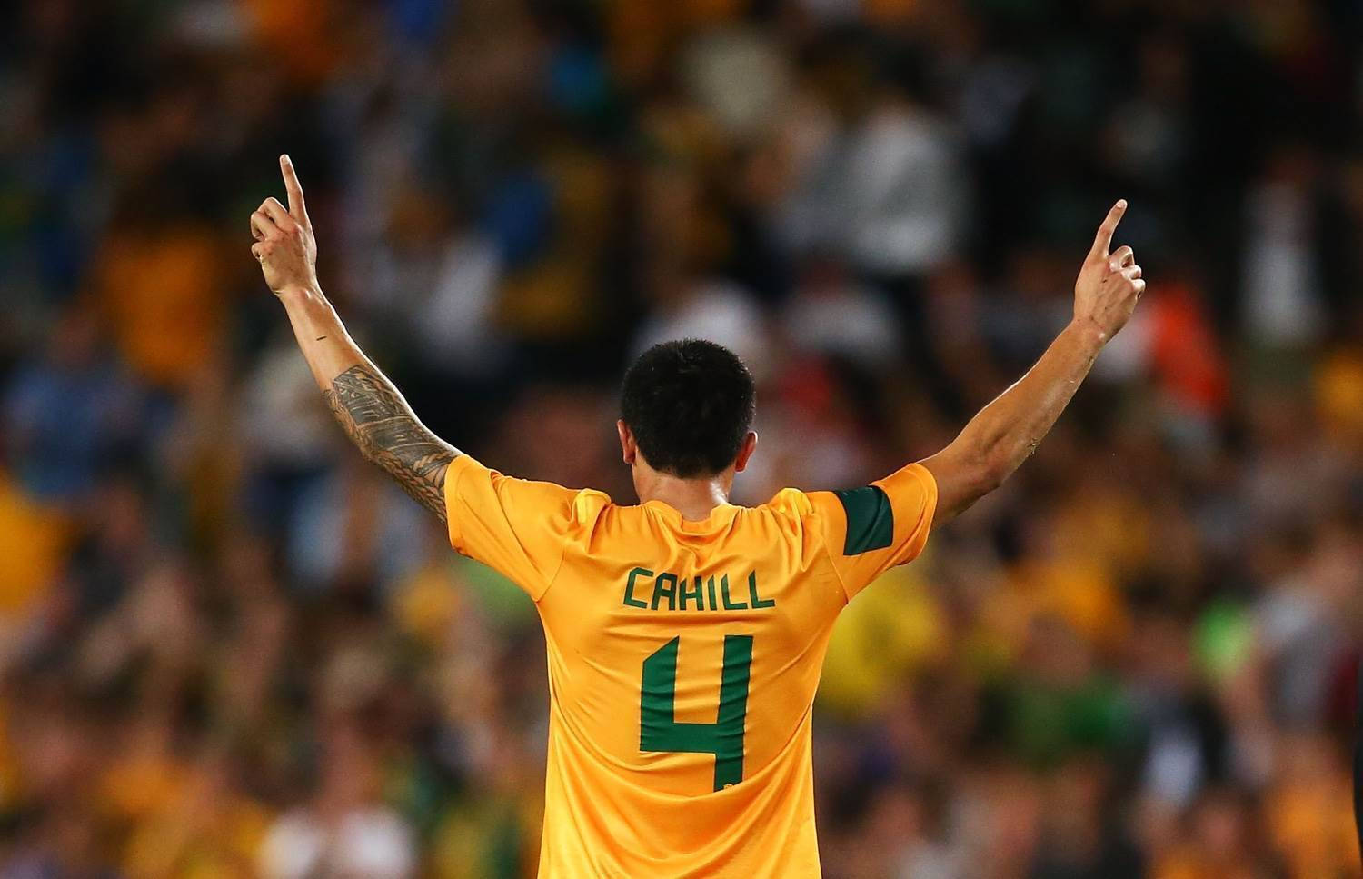 Australia National Football Team Tim Cahill Back Shot