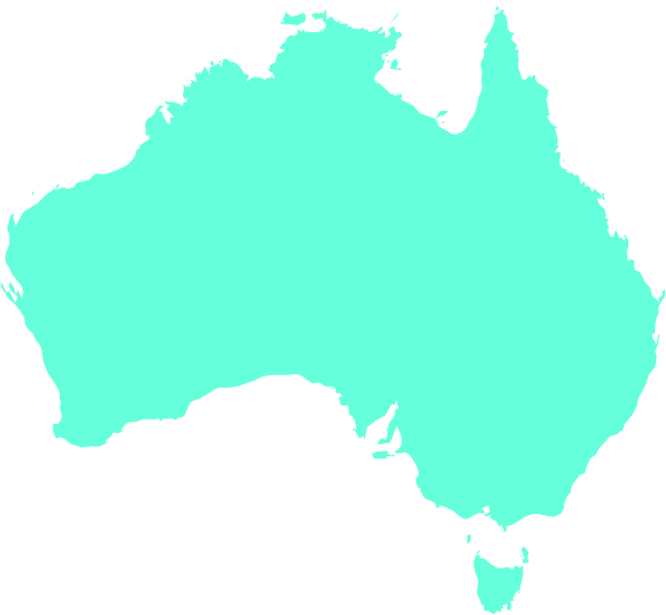 Australia Outline Map PNG