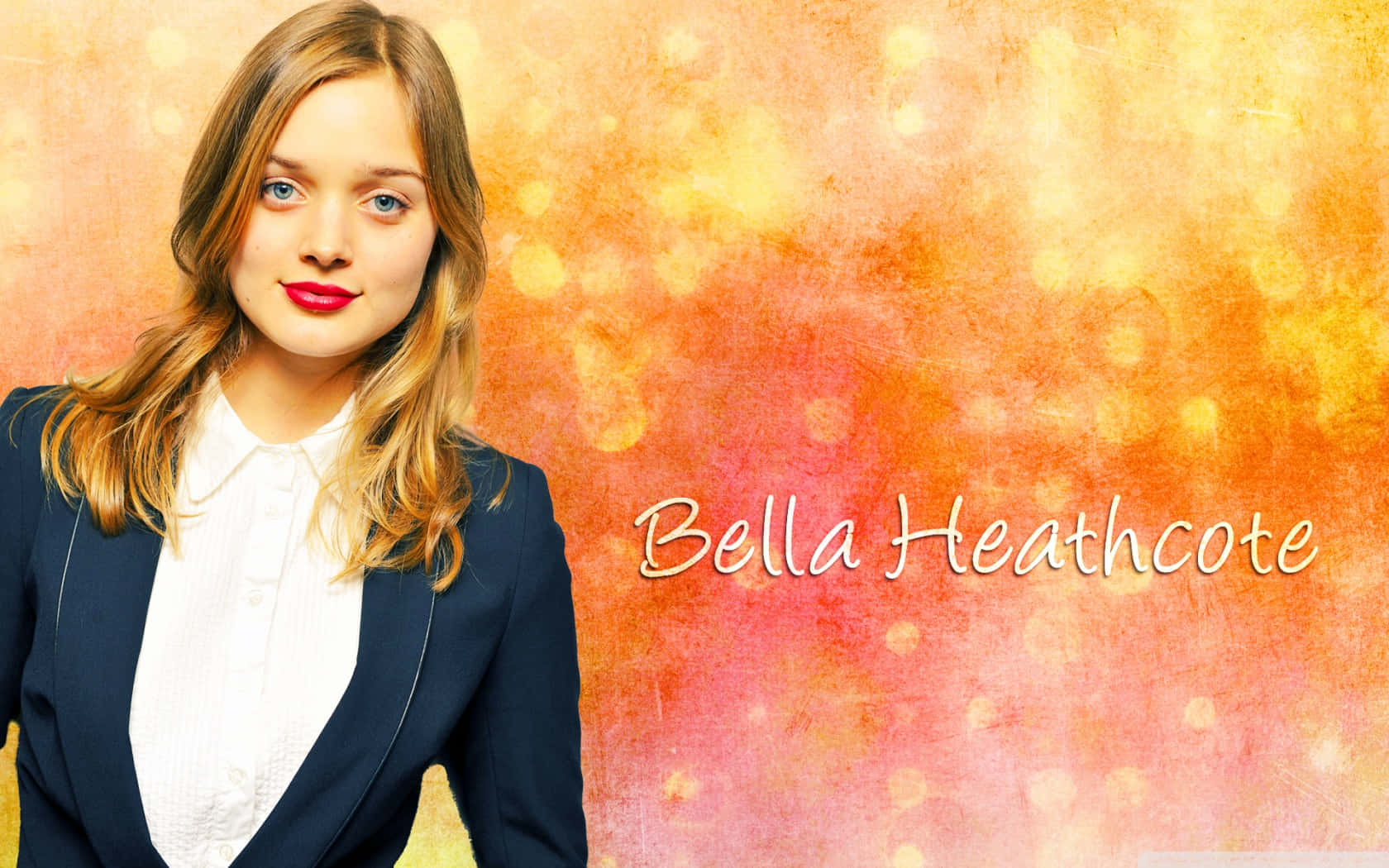 Australian Actress Bella Heathcote Radiates Grace And Beauty Wallpaper