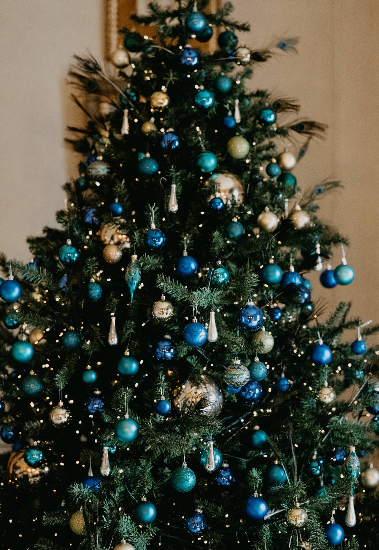 Australian Christmas Blue Tree Wallpaper