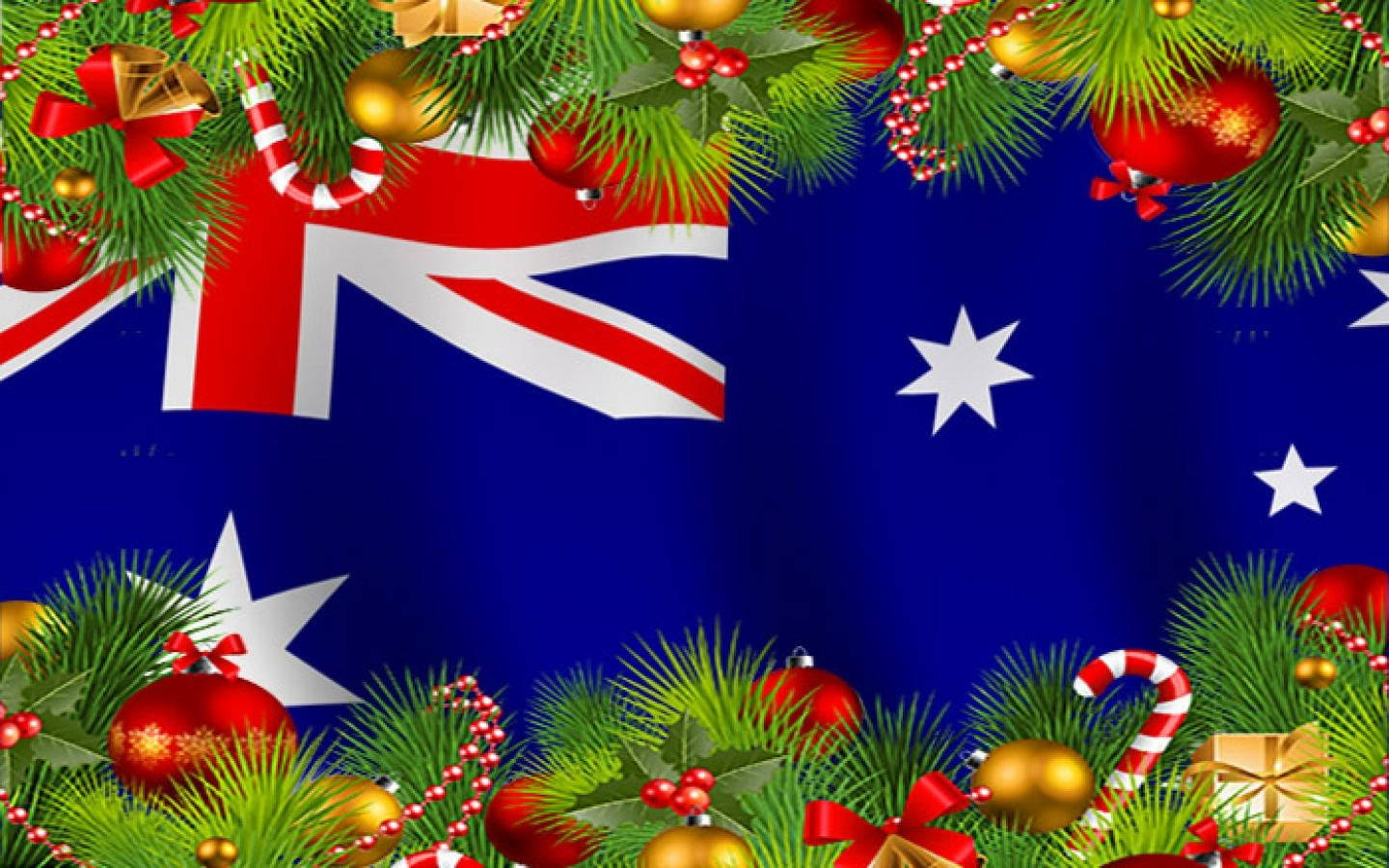 Australian Christmas Flag Wallpaper
