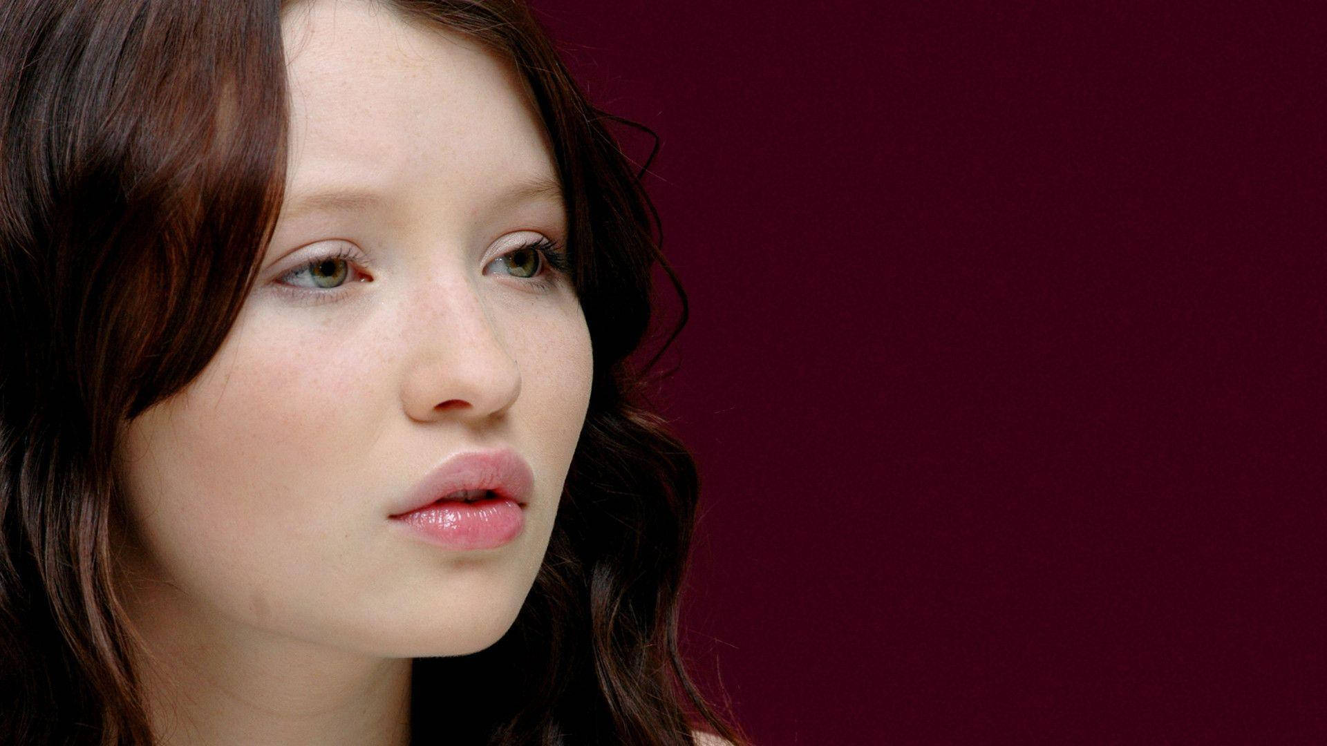 Radiant Portrait of Australian Actress Emily Browning Wallpaper
