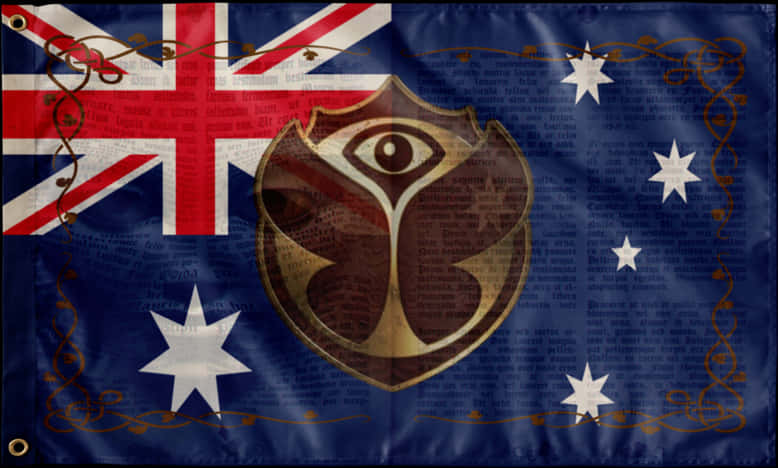 Australian Flag Artistic Design PNG