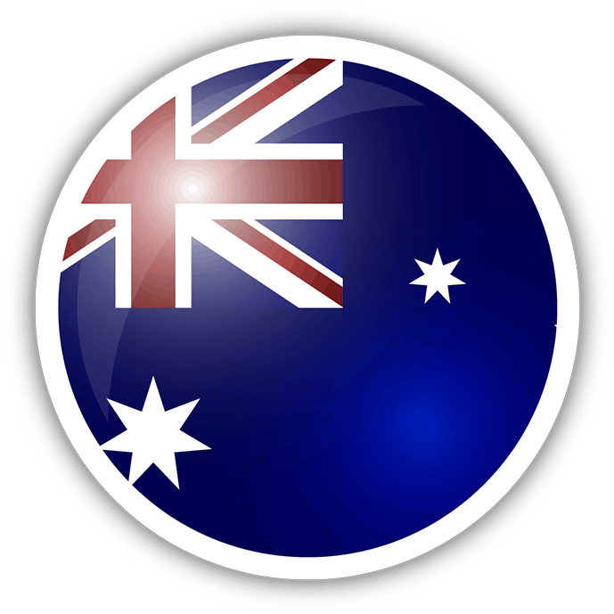 Australian Flag Button PNG