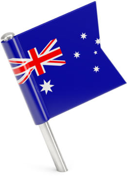 Australian Flag Desk Display PNG