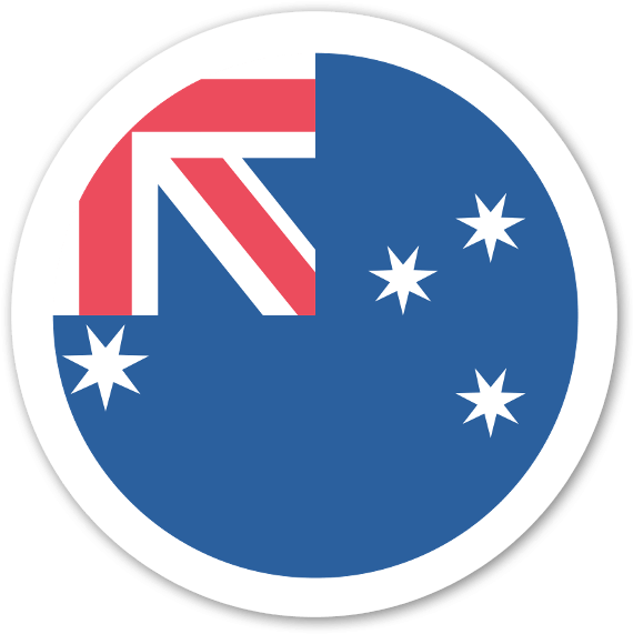 Australian Flag Graphic Design PNG