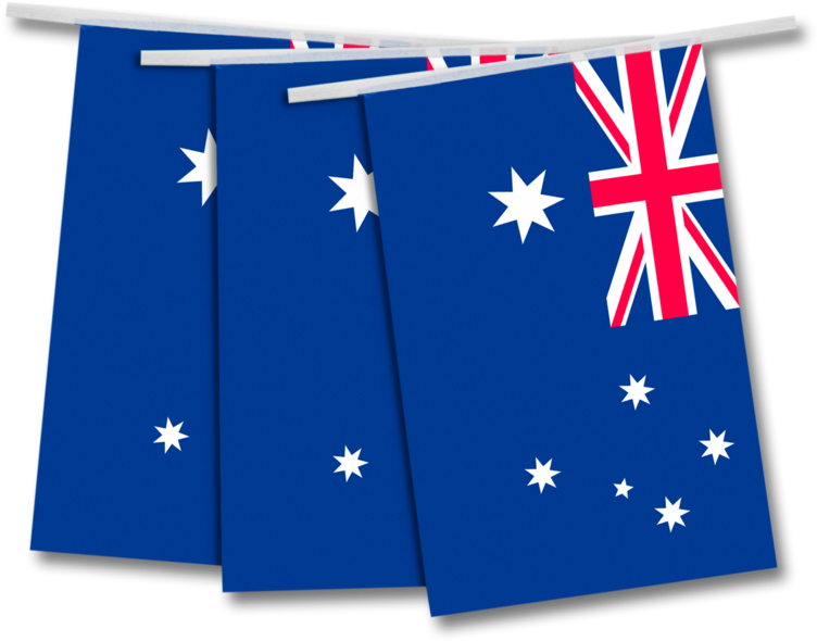Australian Flag Hangingon Pole PNG