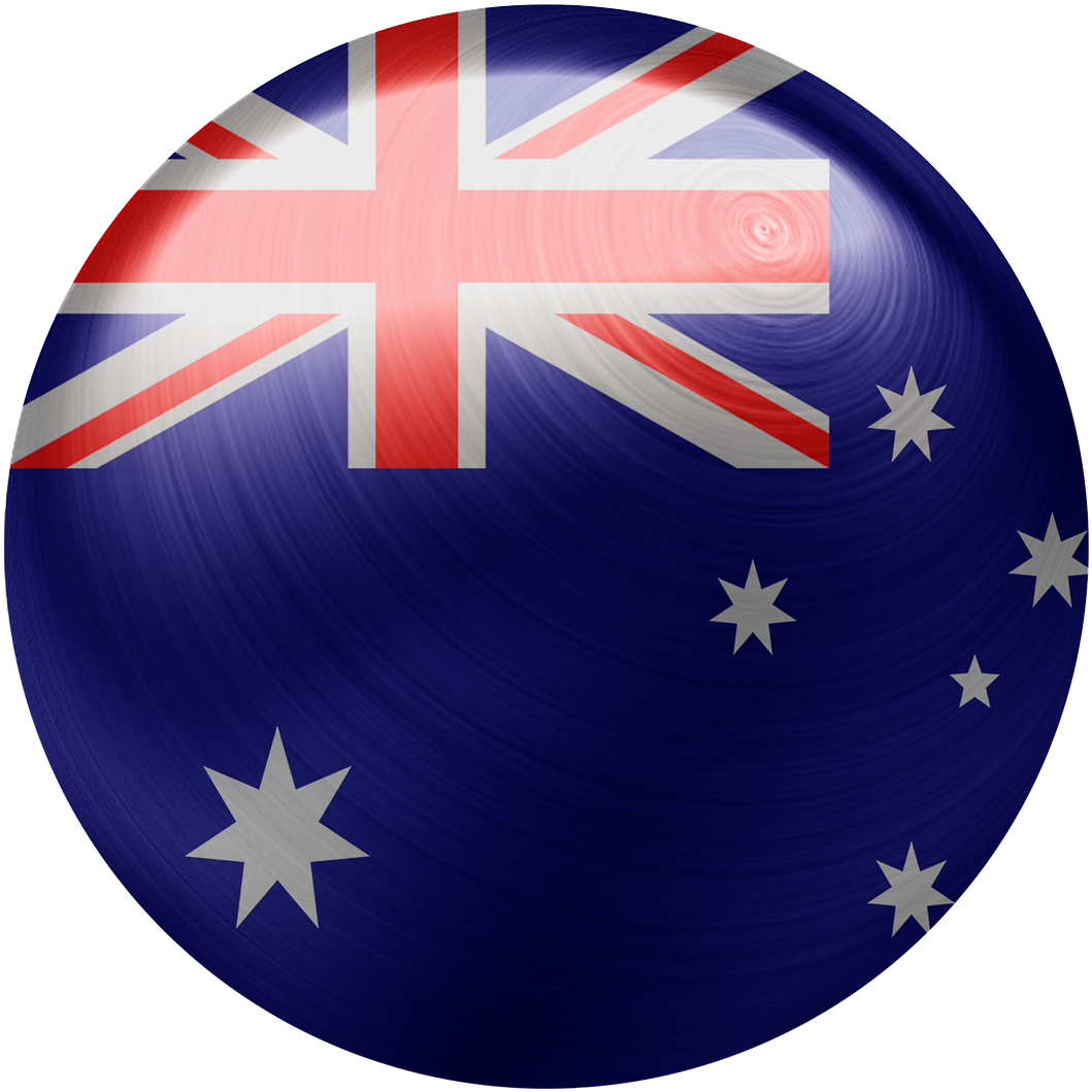 Australian Flag Sphere Graphic PNG