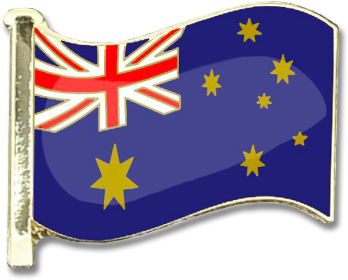 Australian Flag Waving Illustration PNG