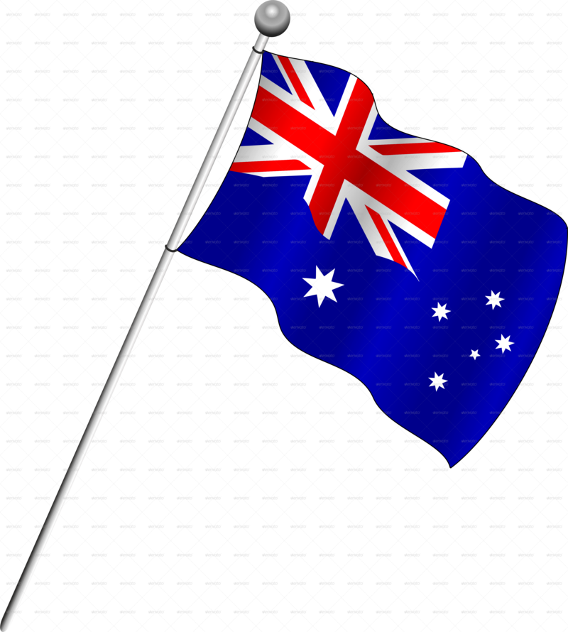 Australian Flag Waving PNG