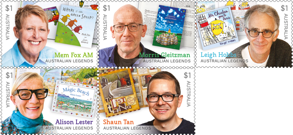 Australian Legends Postage Stamps PNG