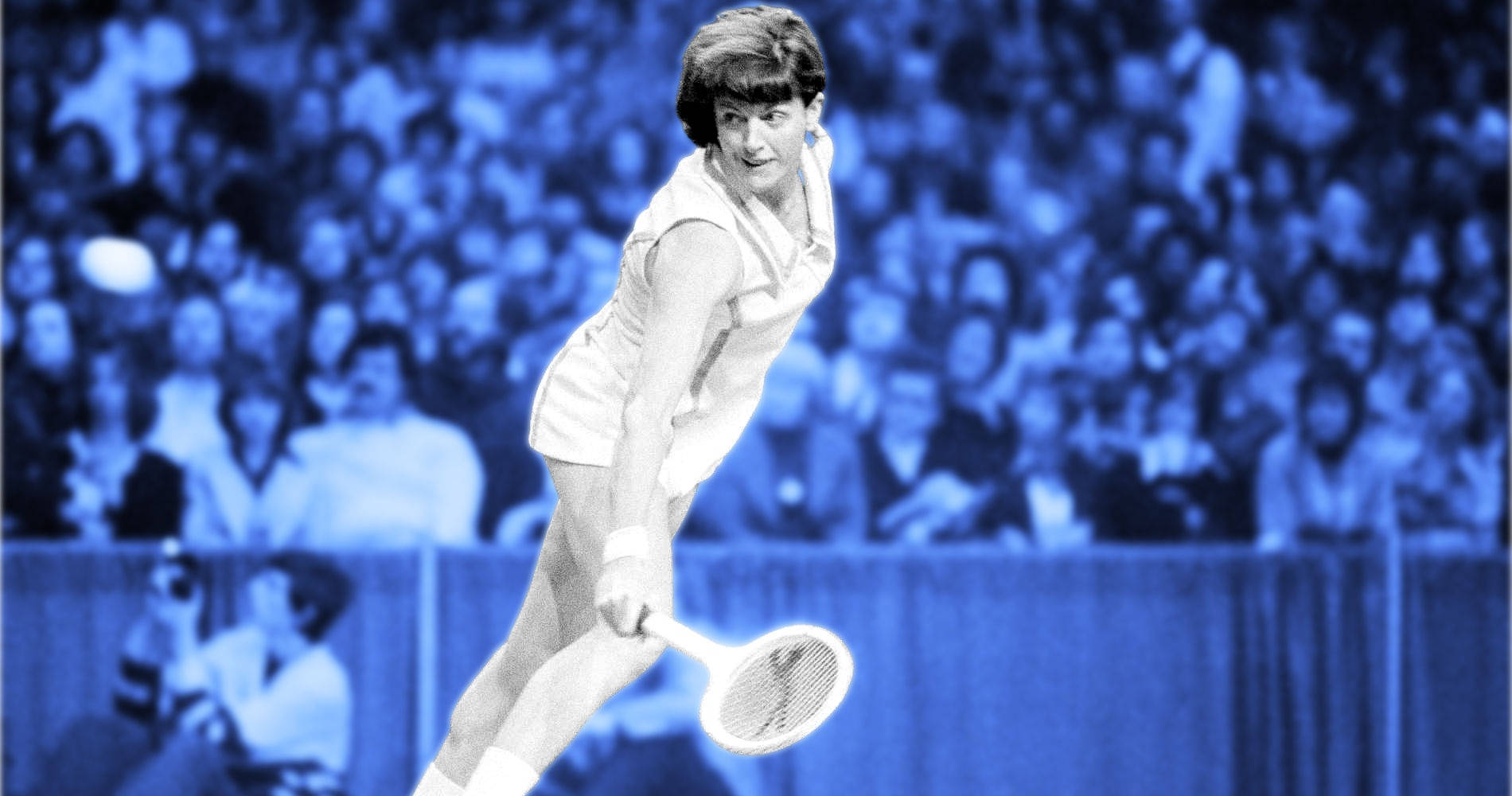 Laleggenda Del Tennis Australiano Margaret Court In Azione Agli Australian Open Degli Anni '70. Sfondo