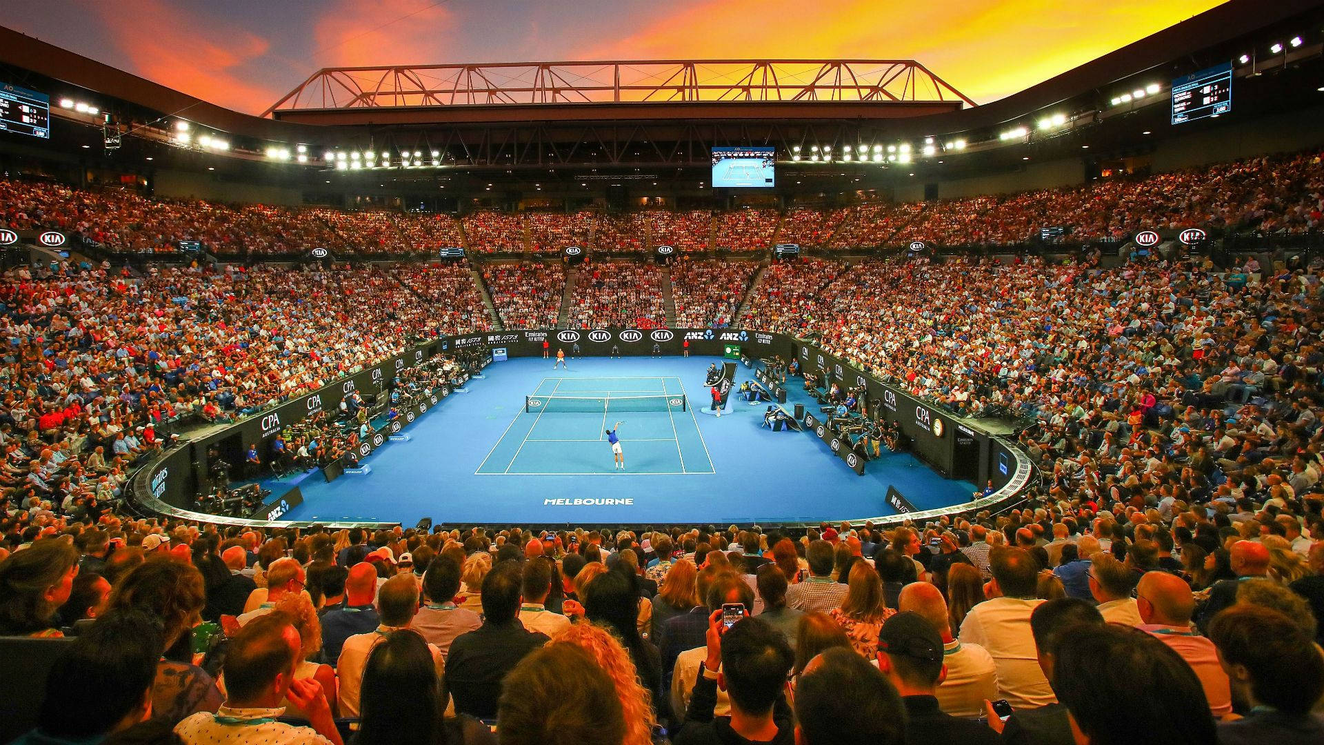 Australian Open Blue Court Background