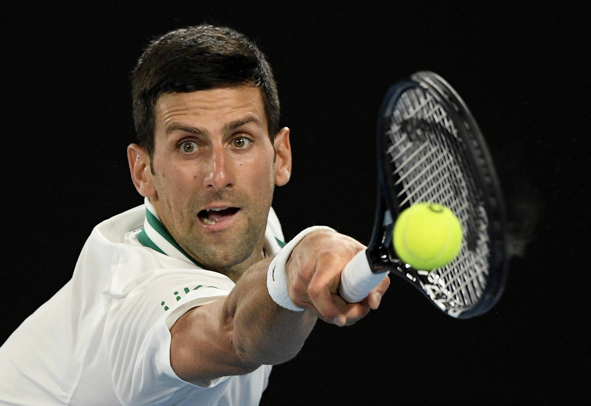 Australian Open Candid Novak Picture