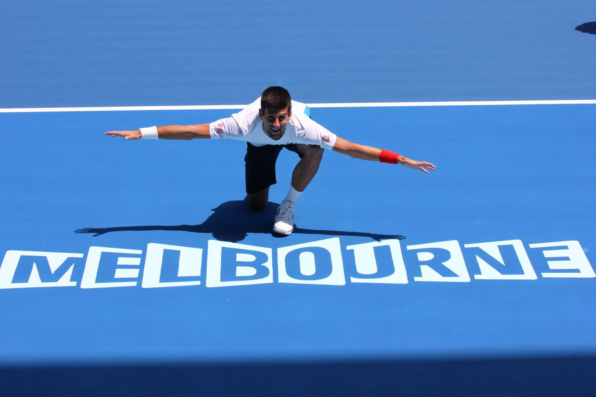 Australian Open Playful Photograph Of Novak Background