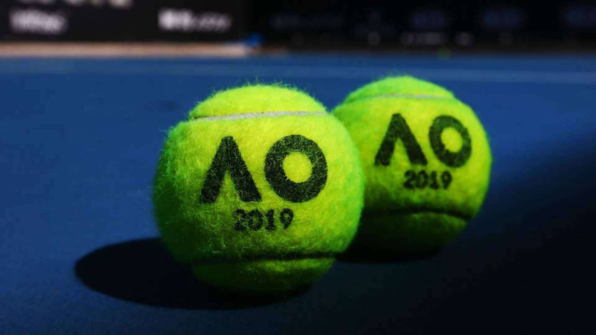 Australian Open Tennis Ball Logo Background
