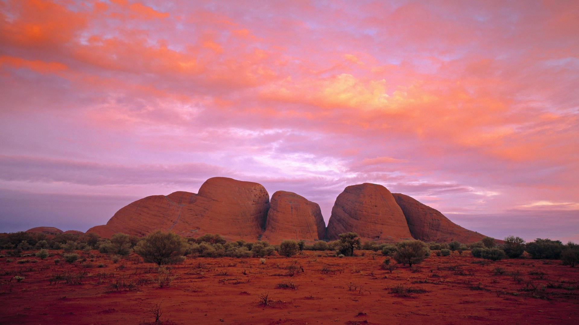 Australian Outback Pink Skies Wallpaper