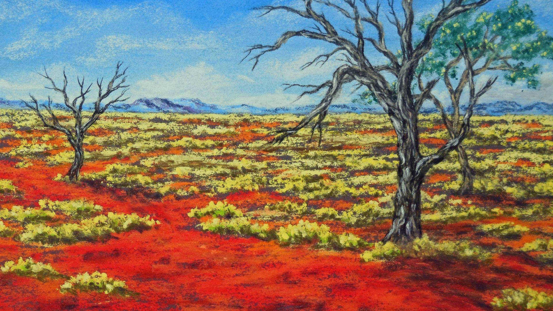 Australske Outback Steppe Wallpaper