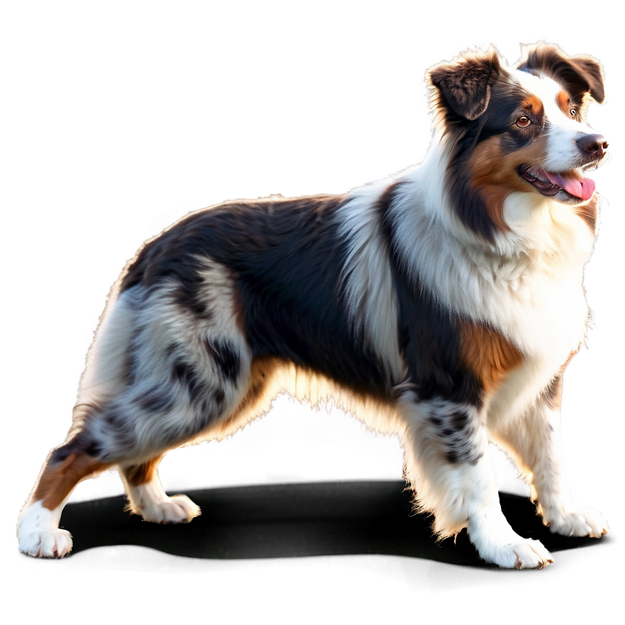 Australian Shepherd At Sunset Png Inw28 PNG