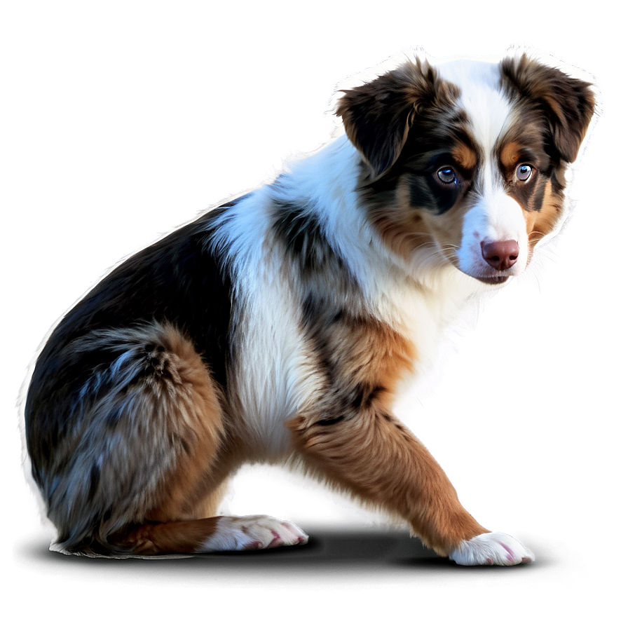 Australian Shepherd Eating Png Fmx61 PNG