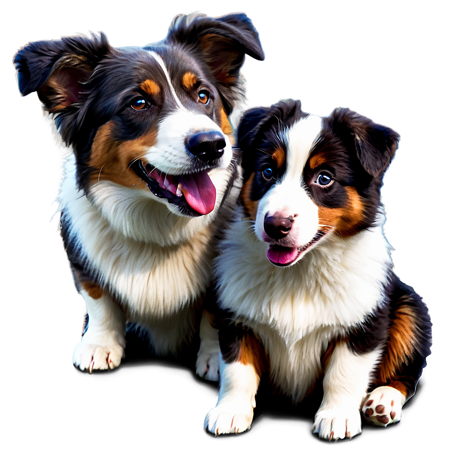 Australian Shepherd Family Png Ilt82 PNG