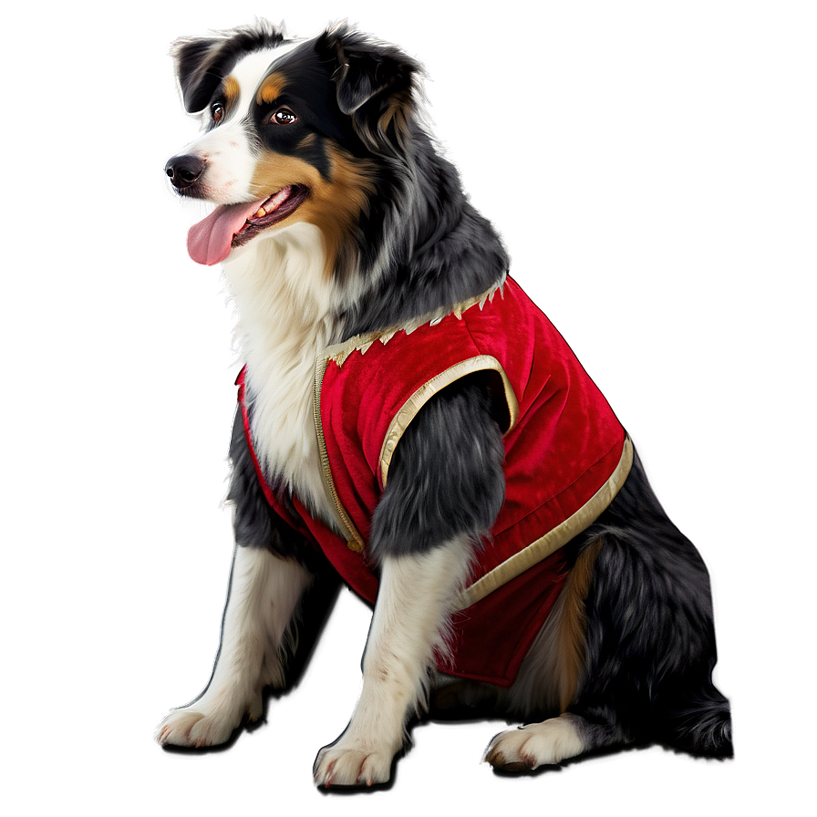 Australian Shepherd In Costume Png 9 PNG