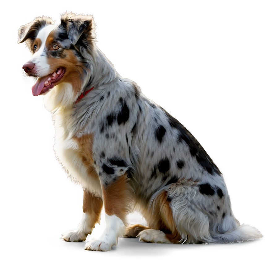 Australian Shepherd In Field Png 59 PNG