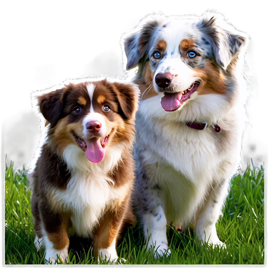 Australian Shepherd In Park Png 06202024 PNG