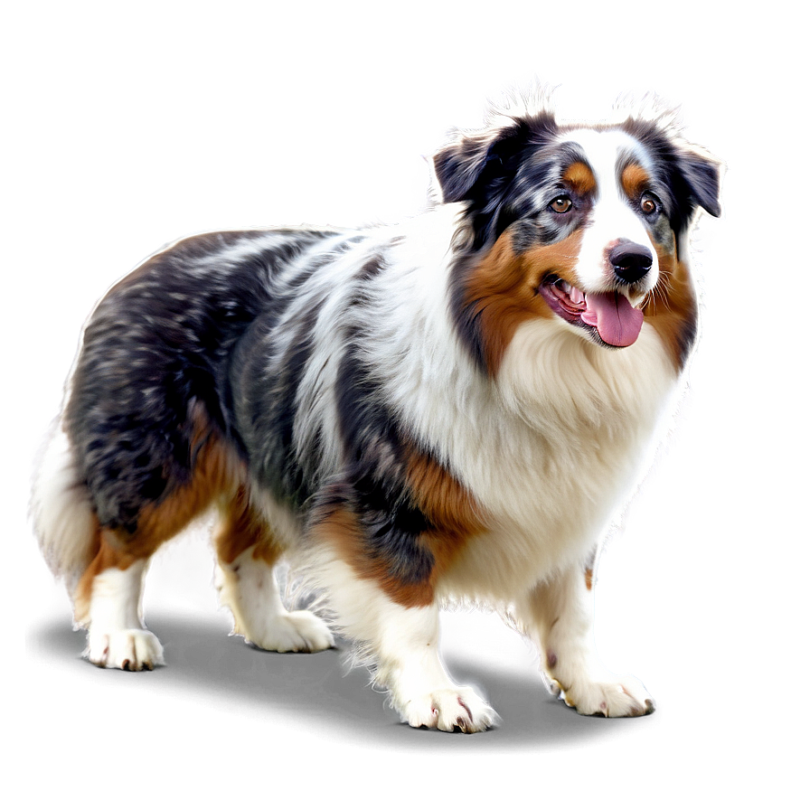 Australian Shepherd In Winter Png Lbx7 PNG