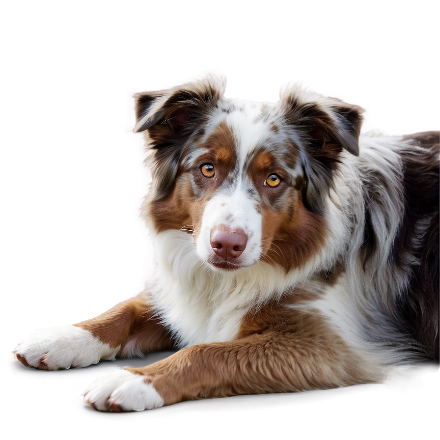 Australian Shepherd Laying Down Png Eid PNG