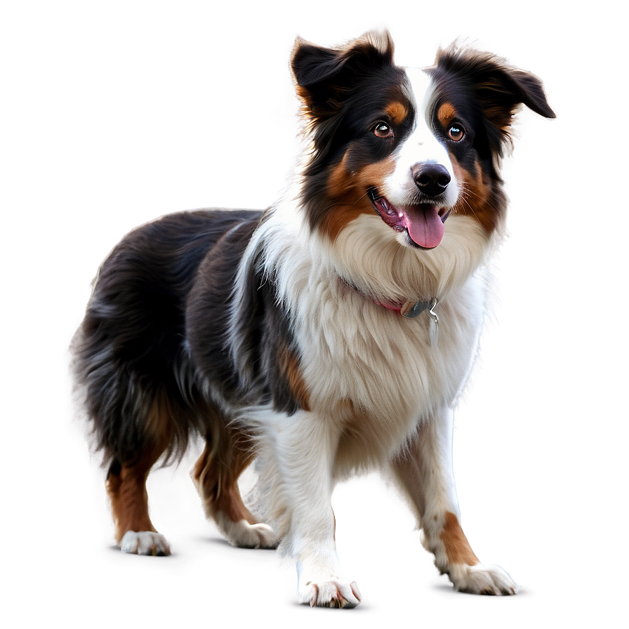 Australian Shepherd On Walk Png Hne PNG