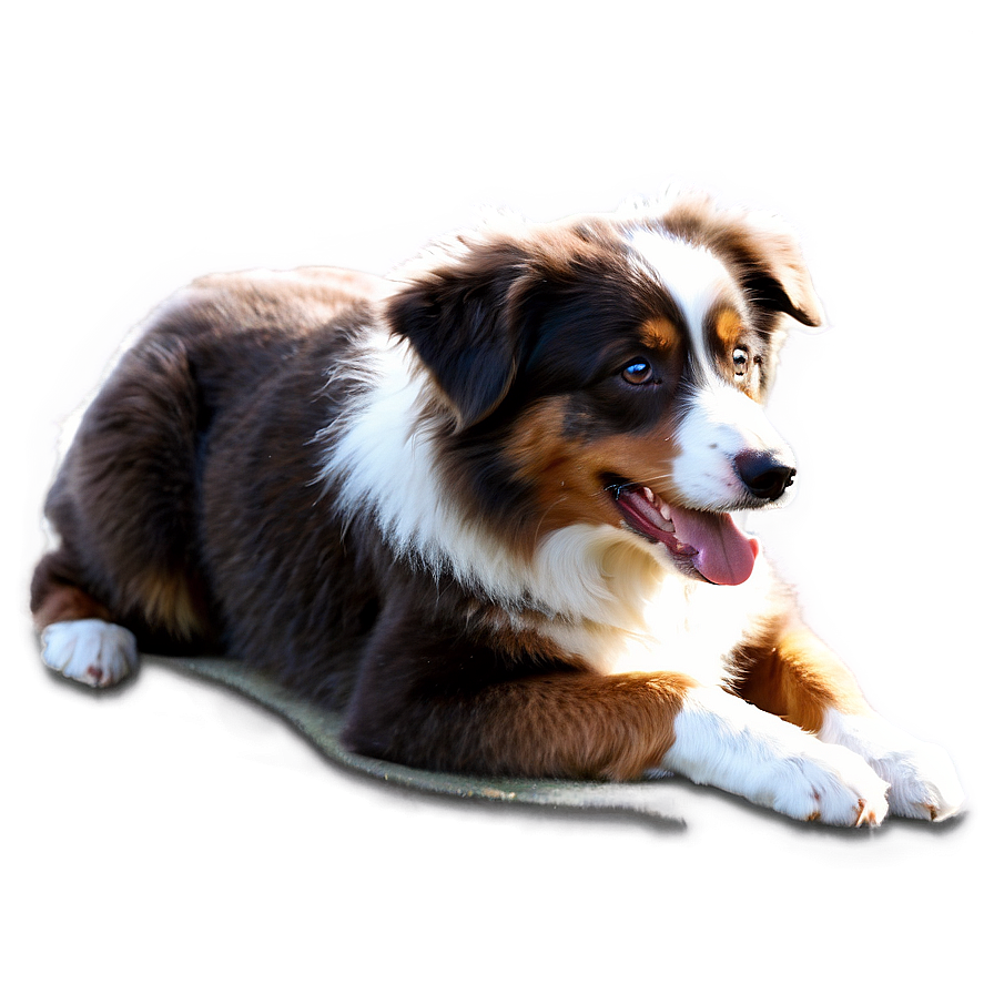 Australian Shepherd Playing Png 06202024 PNG