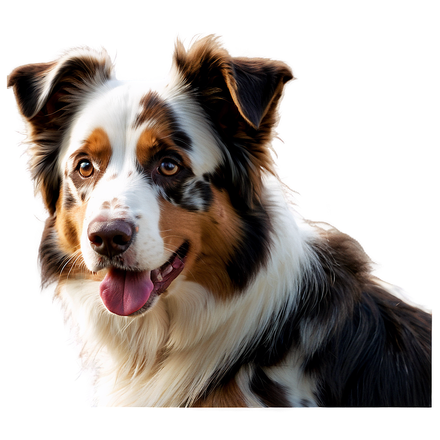 Download Australian Shepherd Portrait Png 80 | Wallpapers.com