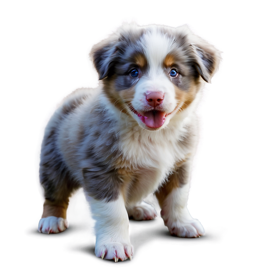 Australian Shepherd Puppies Playing Png Tik PNG