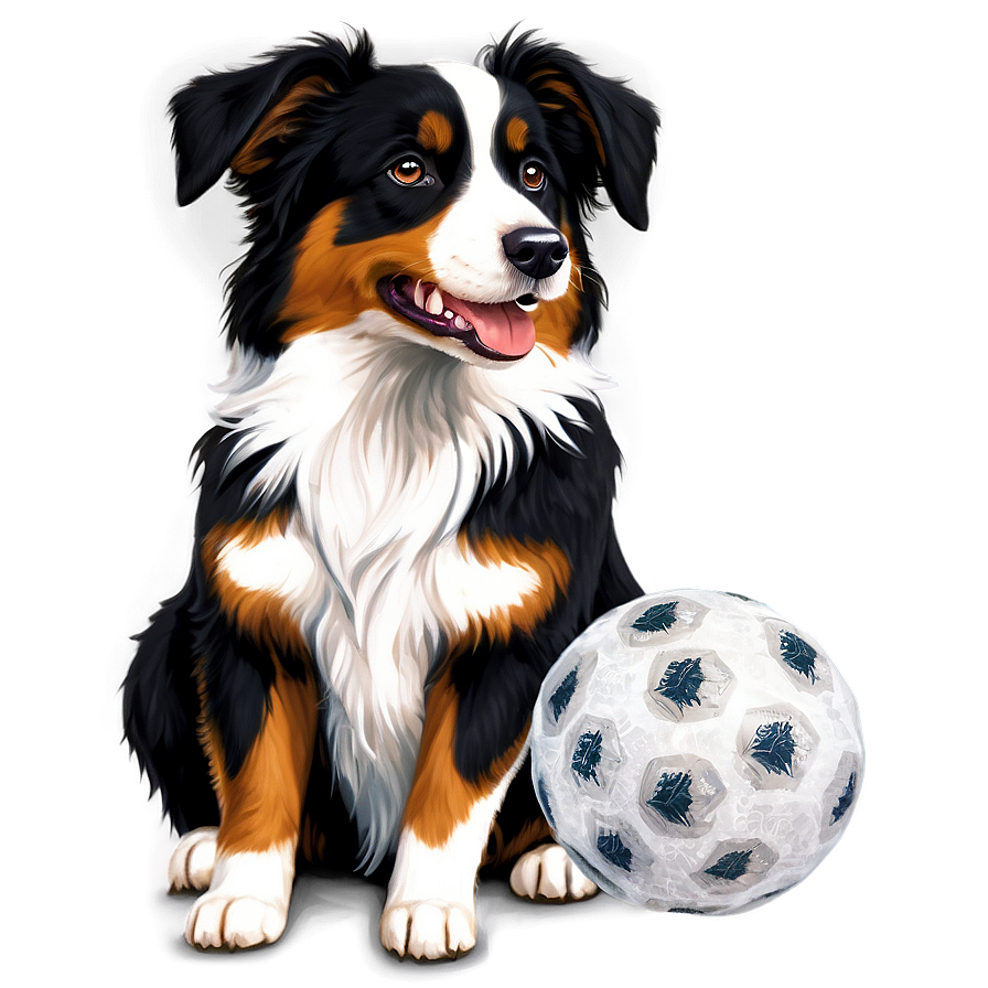 Australian Shepherd With Ball Png 59 PNG