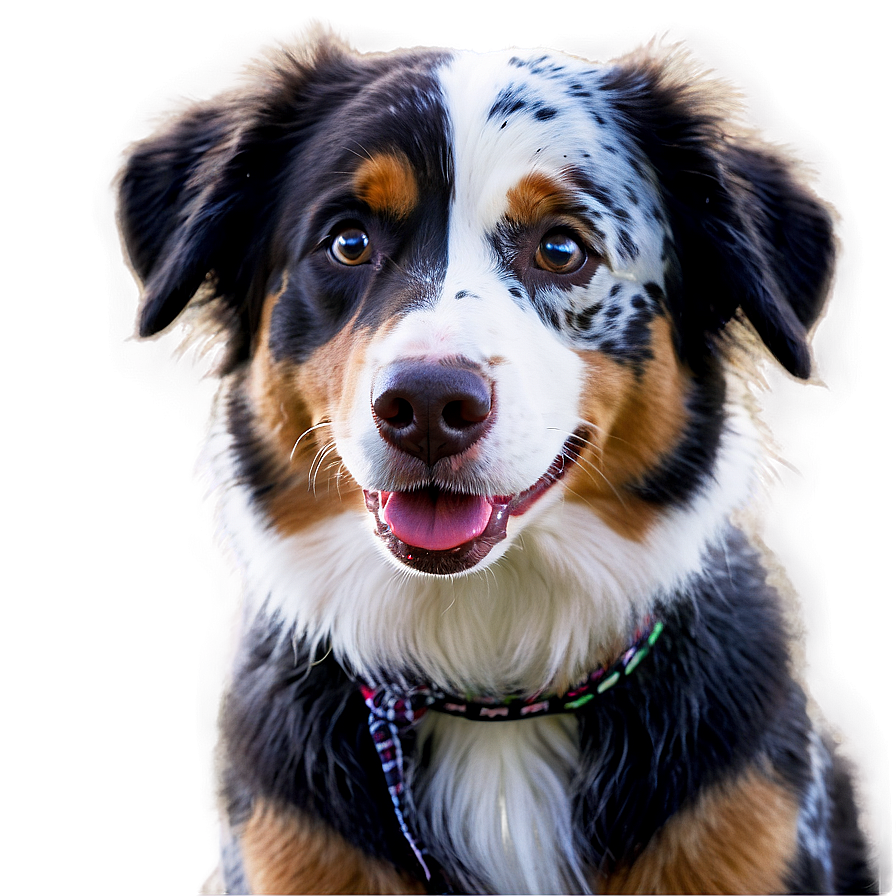 Australian Shepherd With Bandana Png Wib PNG