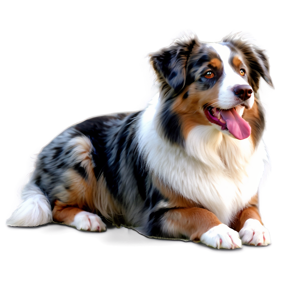 Australian Shepherd With Flowers Png 57 PNG